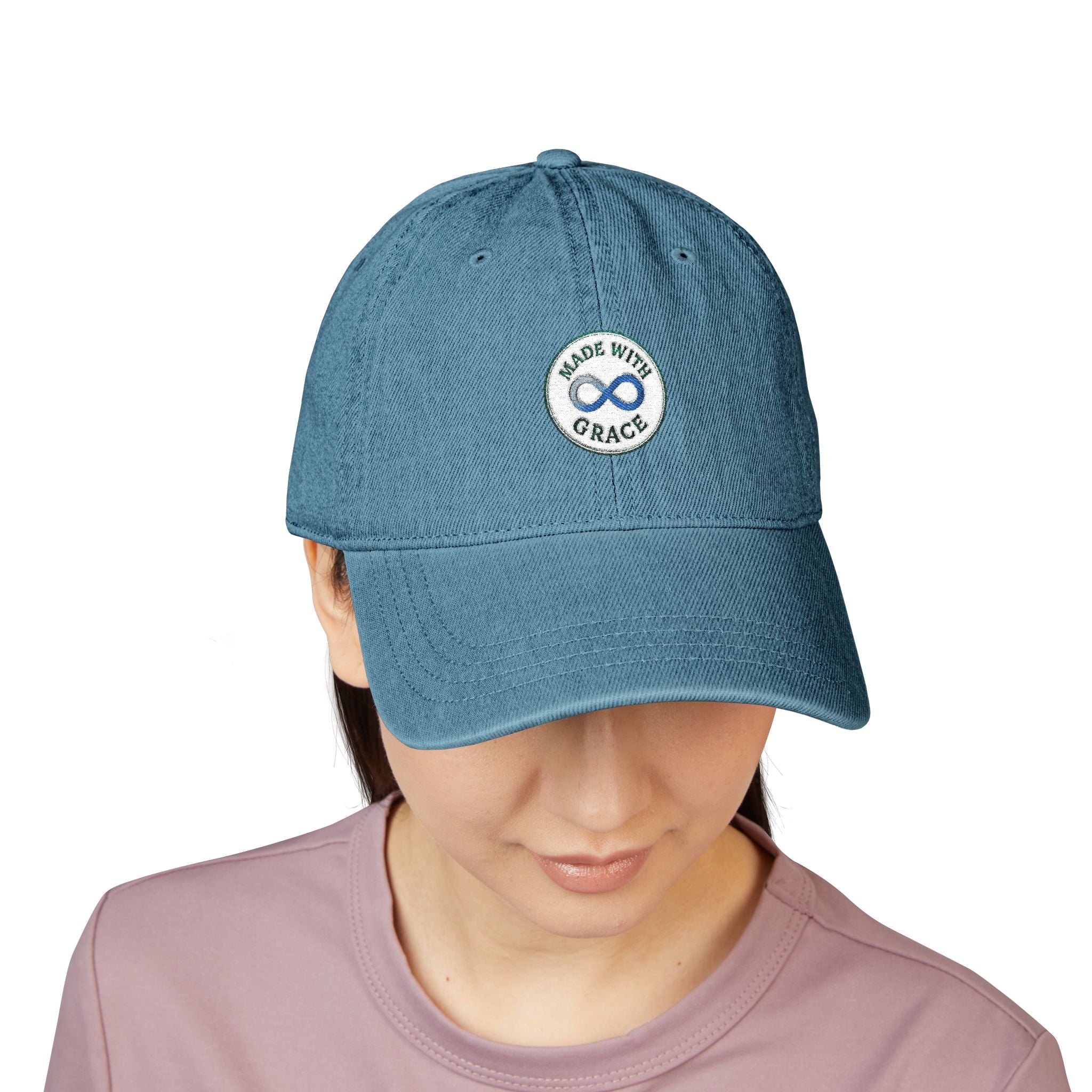 Embroidered Denim Hat
