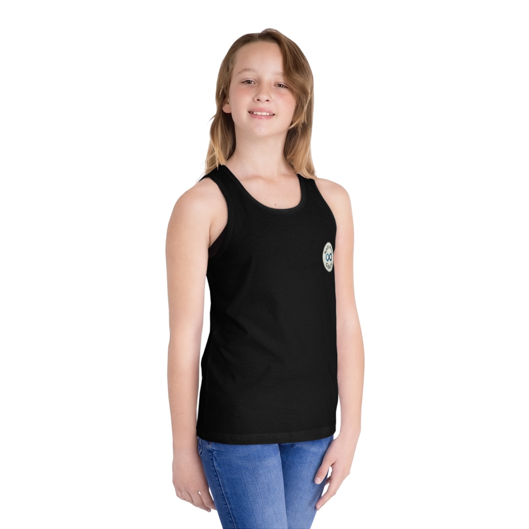Kids' Infinity Badge Tank Top — Cute Casual Jersey Tank for Boys & Girls