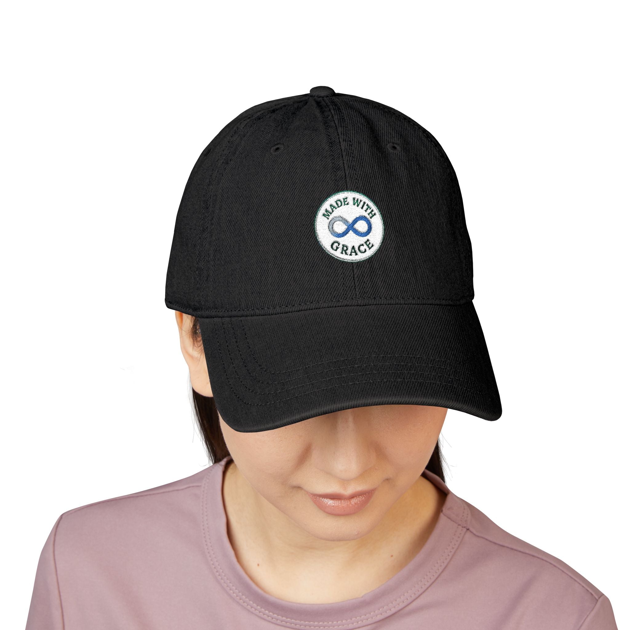 Embroidered Denim Hat
