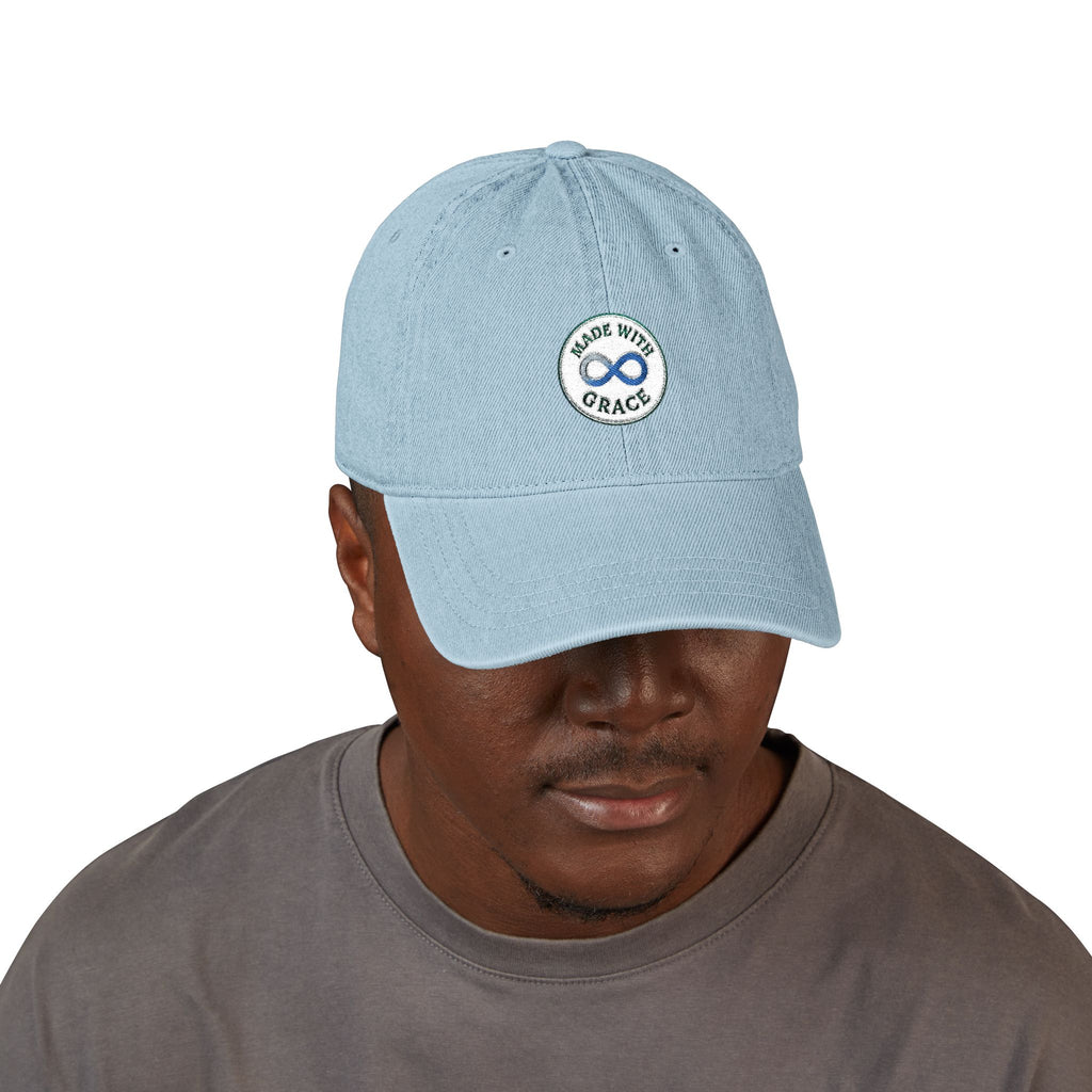 Embroidered Denim Hat