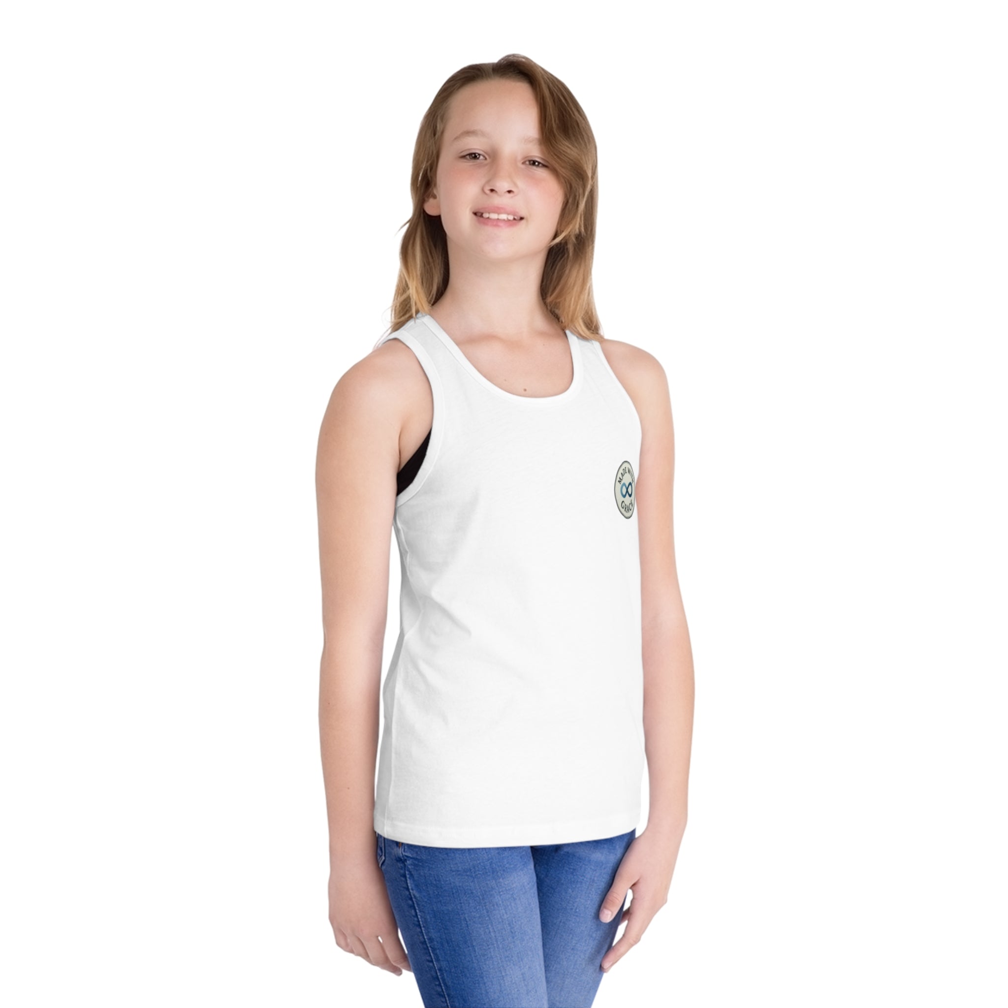 Kids' Infinity Badge Tank Top — Cute Casual Jersey Tank for Boys & Girls