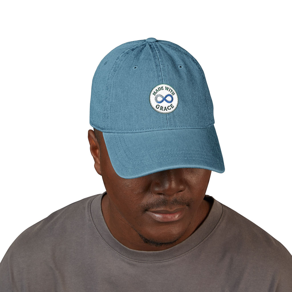 Embroidered Denim Hat
