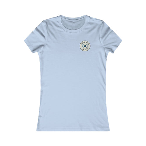 Women’s Infinity Beach Tee — ‘Salty Hair Don’t Care’ Minimal Chest Logo