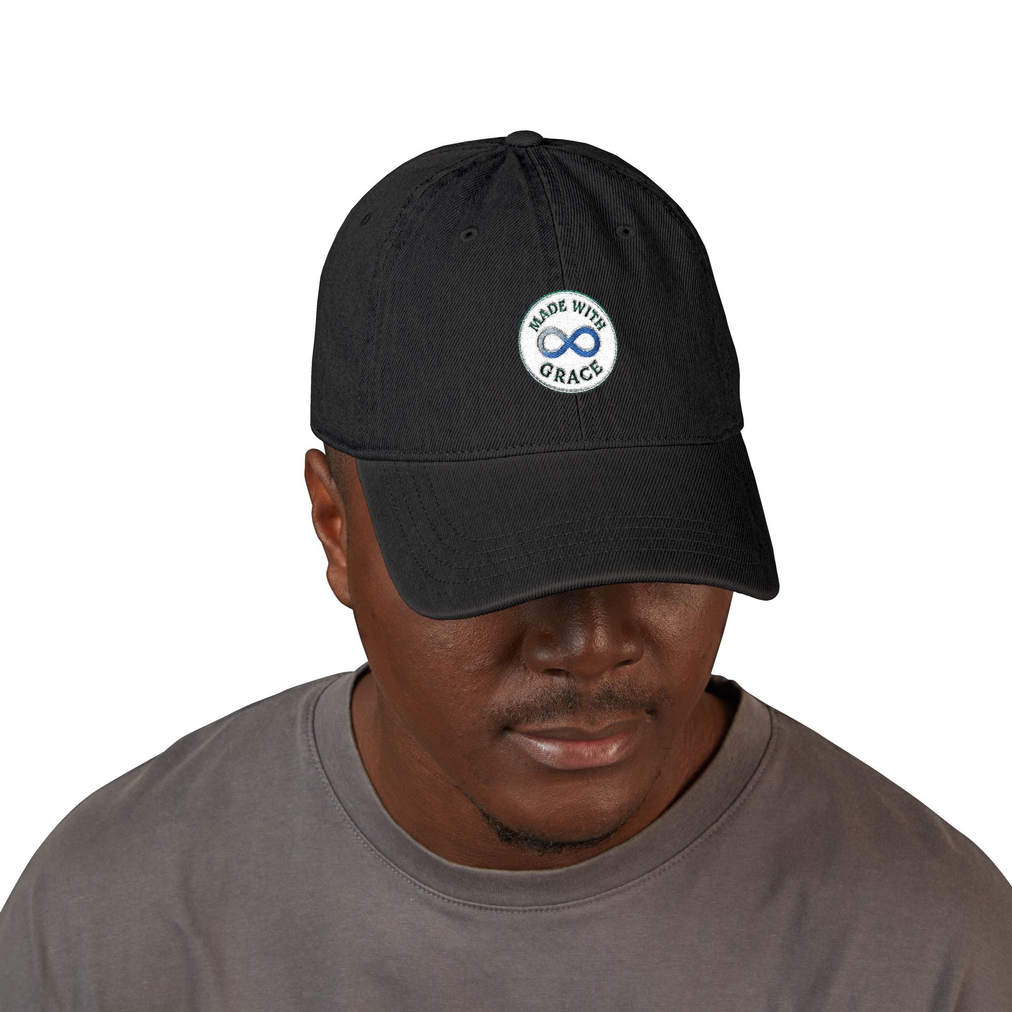 Embroidered Denim Hat